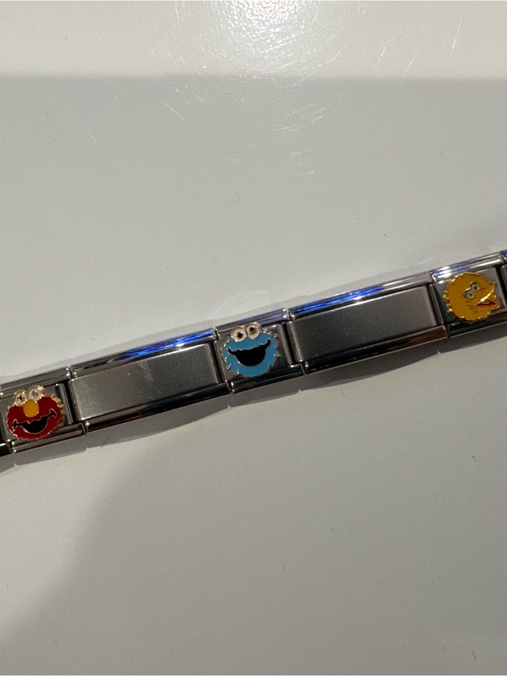 Italian Charm Bracelet Y2K With Talexia Sesame Street 9mm Charms Elmo Big Bird